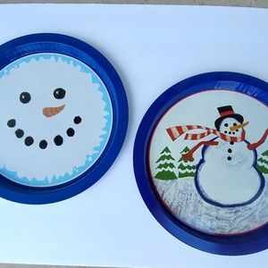 Winter/holiday cookie/serving trays